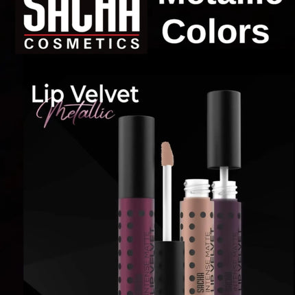 Sacha Cosmetics - Metallic Lip Velvet Lipstick - Overrated