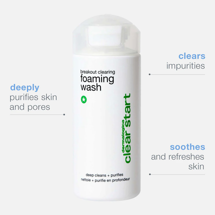 dermalogica - breakout clearing foaming wash (6 oz)